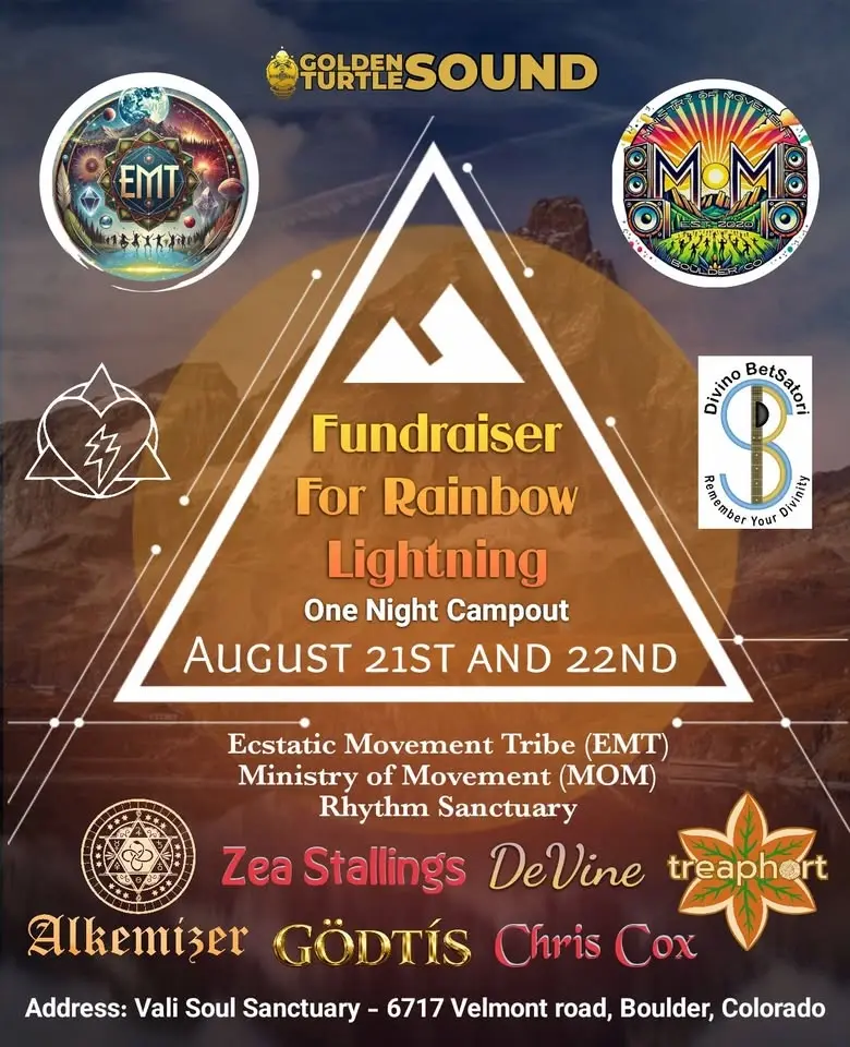 Rainbow Lightning Fundraiser | Ecstatic MiniFest Campout 2026
