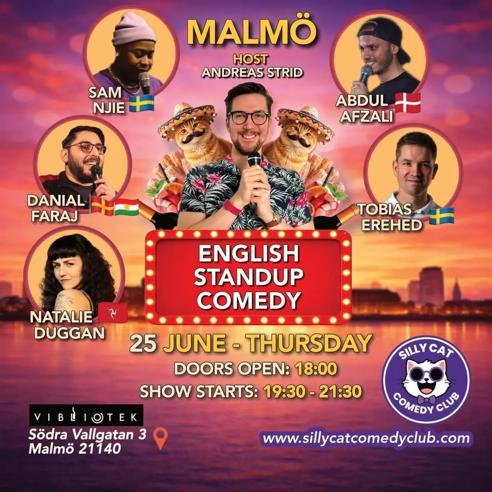English Standup Malmö, Thursday 25 June 