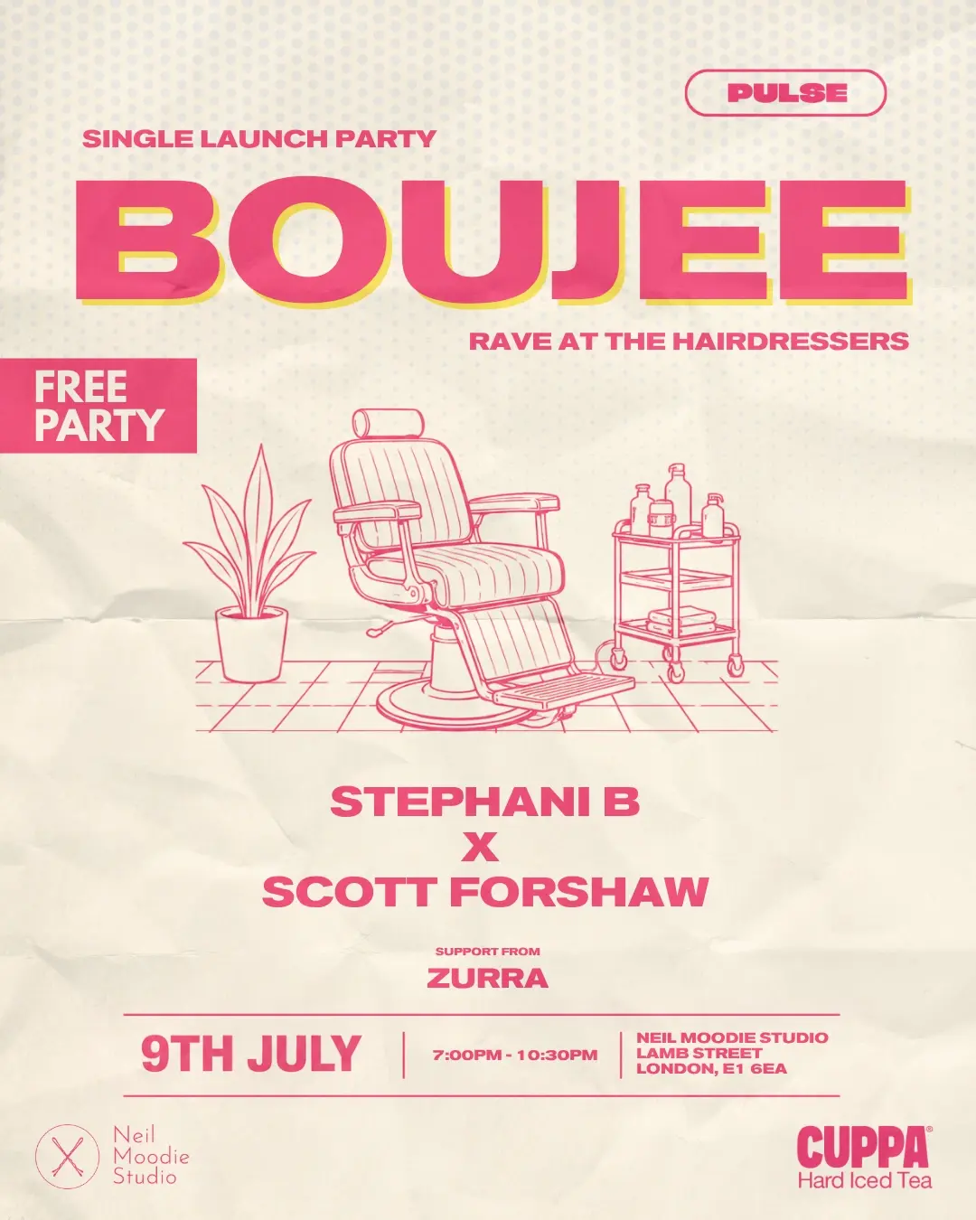 Pulse presents: Stephani B x Scott Forshaw Hairdresser Pop Up Party