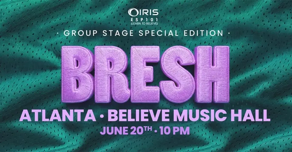 Iris Presents: Bresh @ Believe Music Hall | Sat, June 20th!