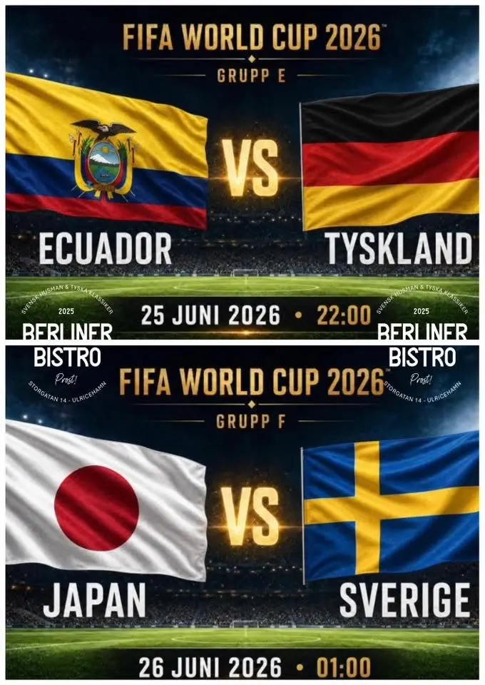 Fotboll VM i. Berliner Bistro