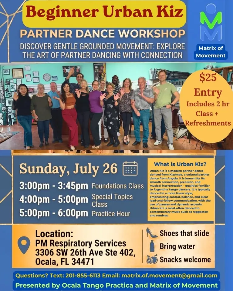 Beginner Urban Kiz Partner Dance Workshop