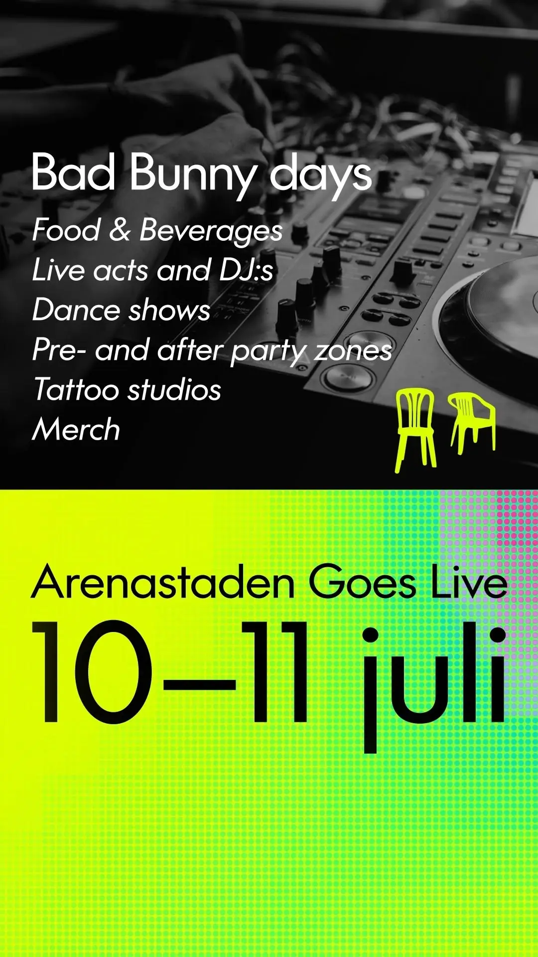 Arenastaden Goes Live – Bad Bunny Days