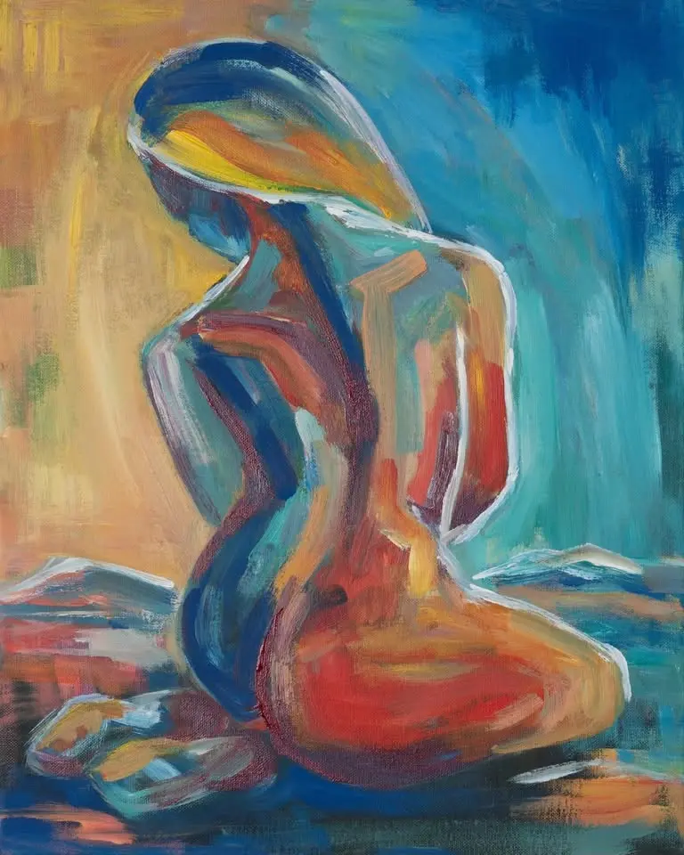 SIP AND CREATE: PAINT ABSTRACT LADY PAINTING