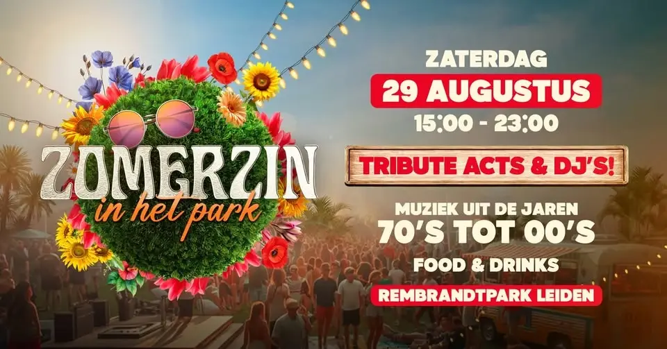 ZomerZin in het Park | 30+ | Rembrandtpark Leiden | 29 AUG 2026