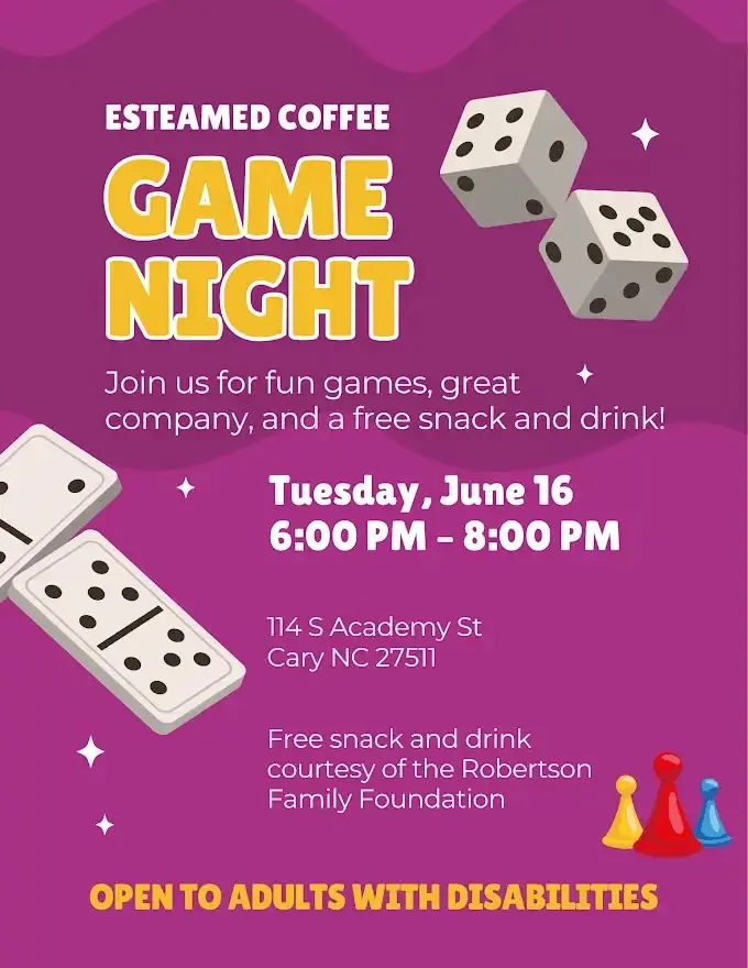 Free Game Night for Adults with Disabilities