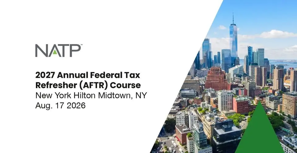 2027 Annual Federal Tax Refresher Workshop - New York, NY