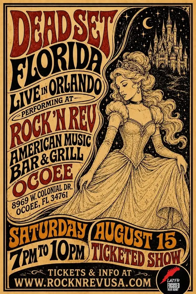 DEAD SET FLORIDA: Celebrating the Grateful Dead | Rock ‘N Rev Ocoee, FL | SAT AUG 15