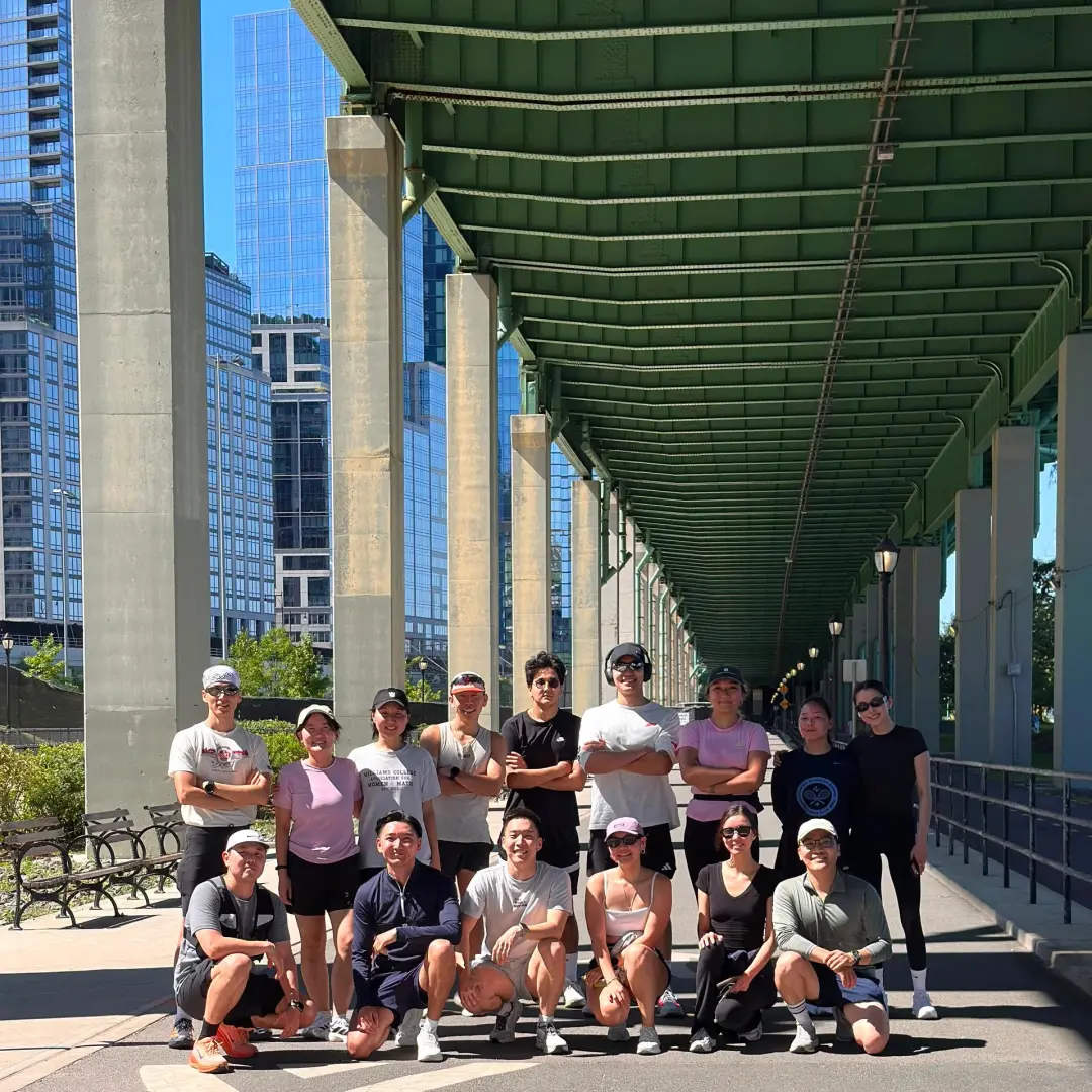 Mongolians weekly run in Hudson River Park