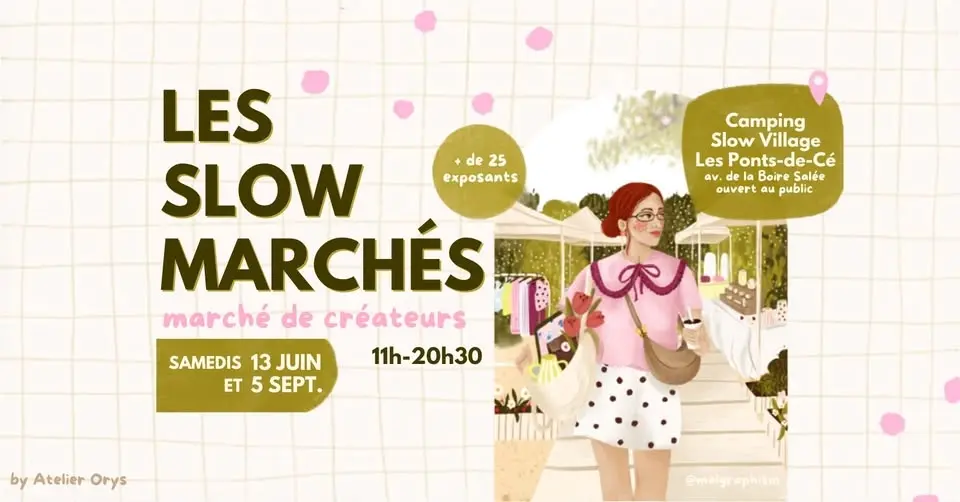 Slow marché 2026 3ème édition - marchés de créateurs au Ponts-de-cé