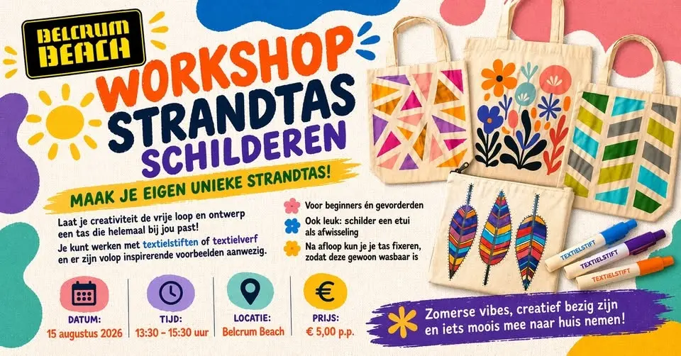 Workshop: strandtas schilderen