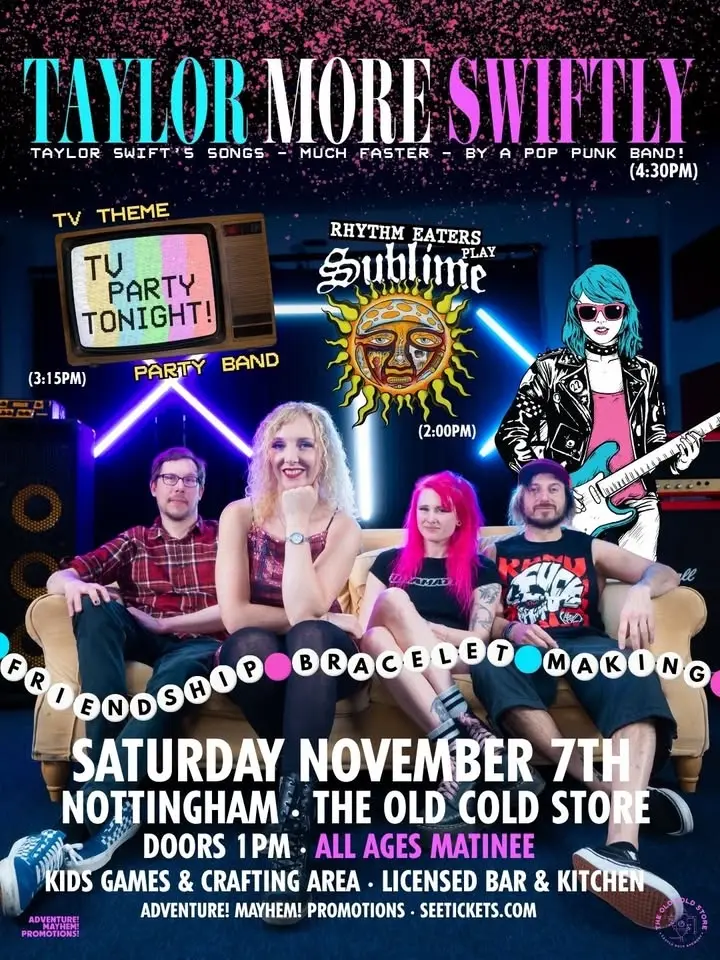 Taylor More Swiftly + TV Party Tonight! + Rhythm Eaters as Sublime