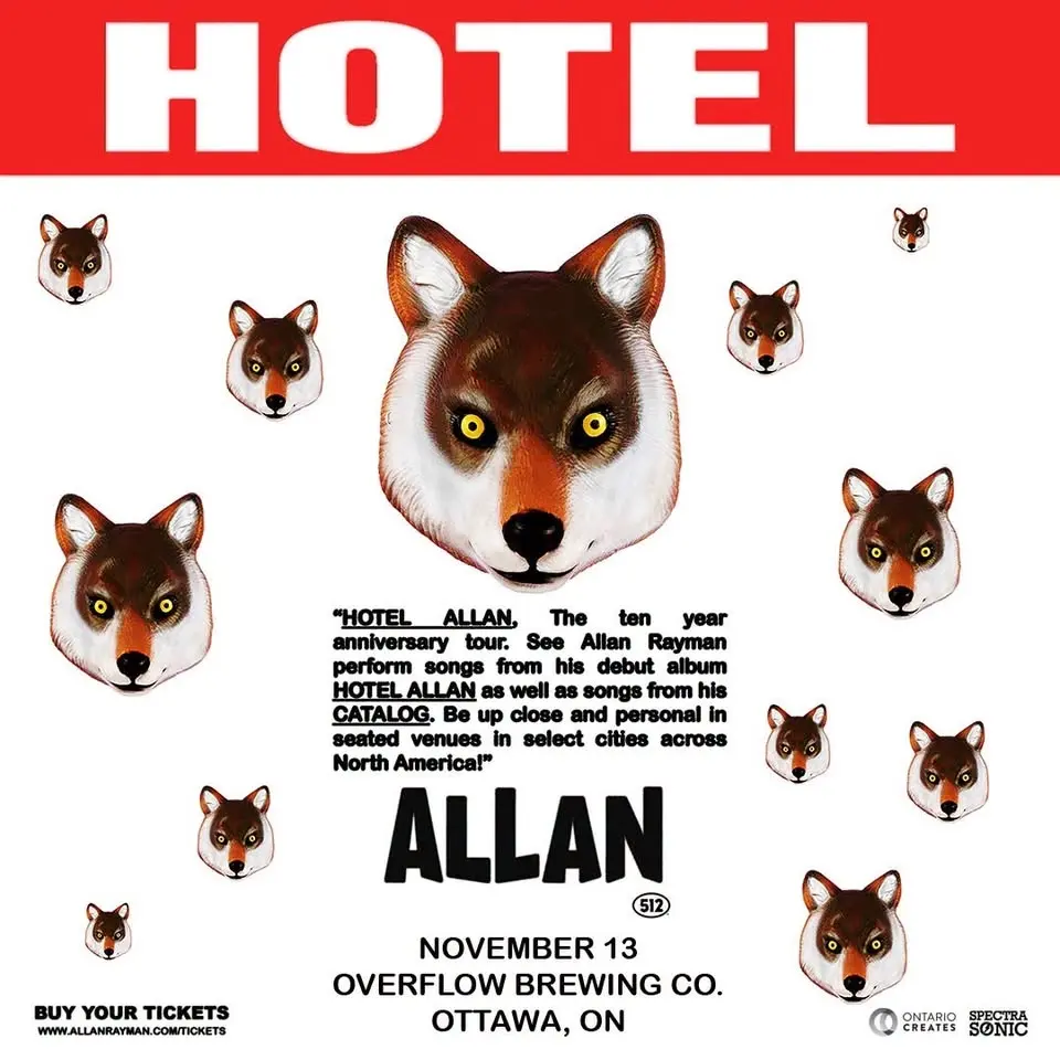 Allan Rayman - HOTEL ALLAN - The 10 Year Anniversary Tour - Ottawa