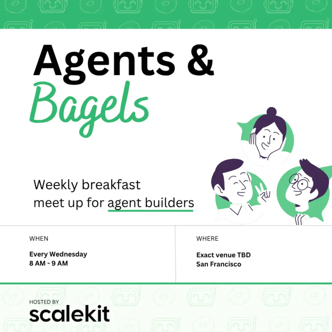Agents & Bagels: Weekly breakfast meet up for agent builders