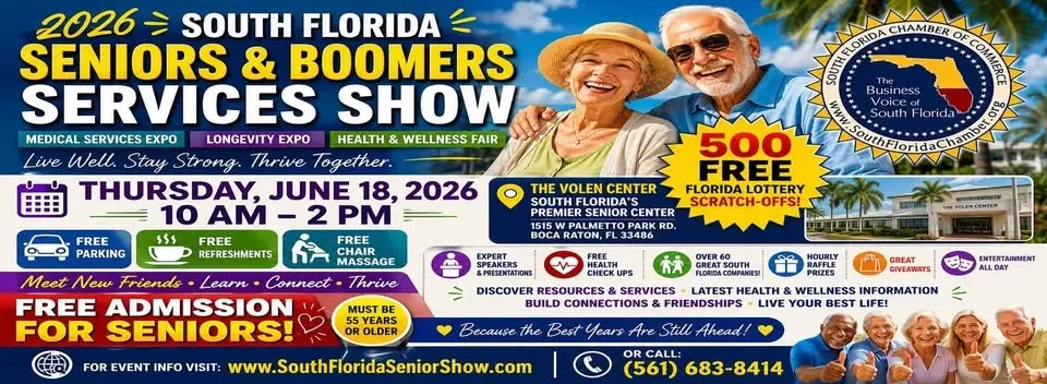 🎉 South Florida Active Aging, Health & Wellness Expo 🎉 Stay Healthy • Live Your Best Life • FREE