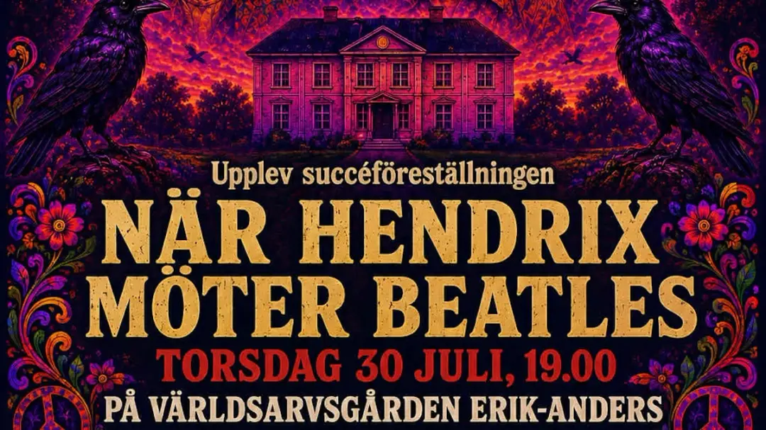 När Hendrix möter Beatles på Världsarvsgården Erik-Anders