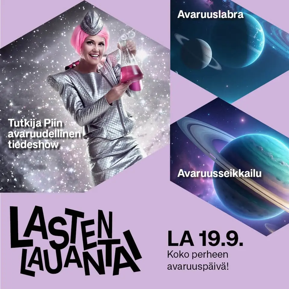 Avaruudellinen lasten lauantai 19.9. đŸđ«đȘ