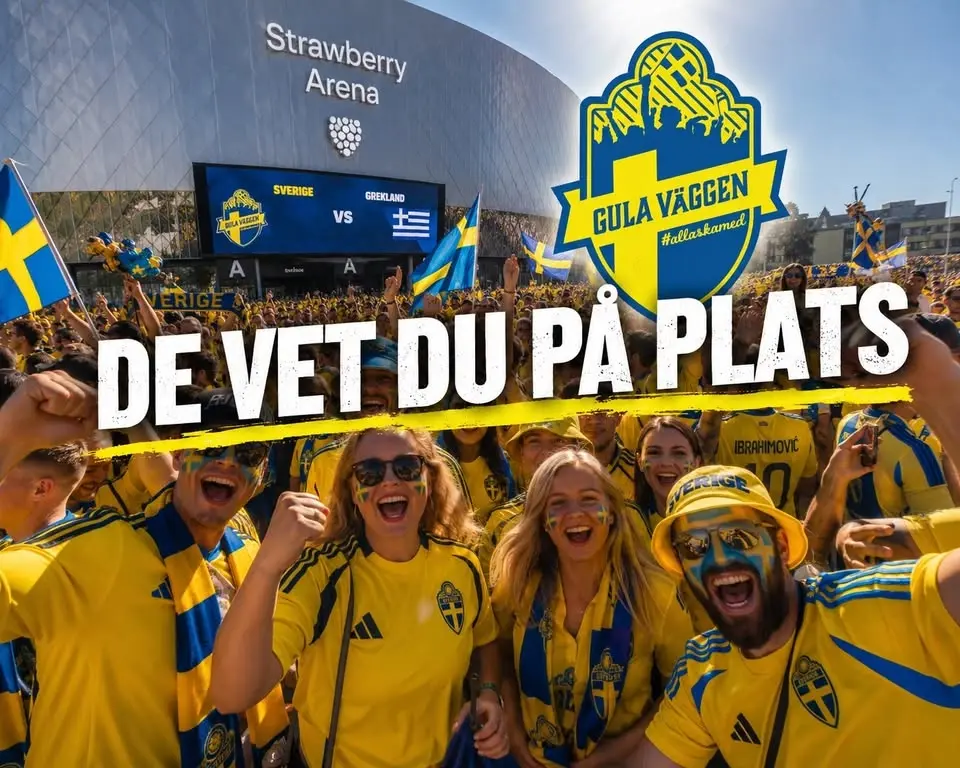 Matchdagssamling med De Vet Du - Sverige-Grekland