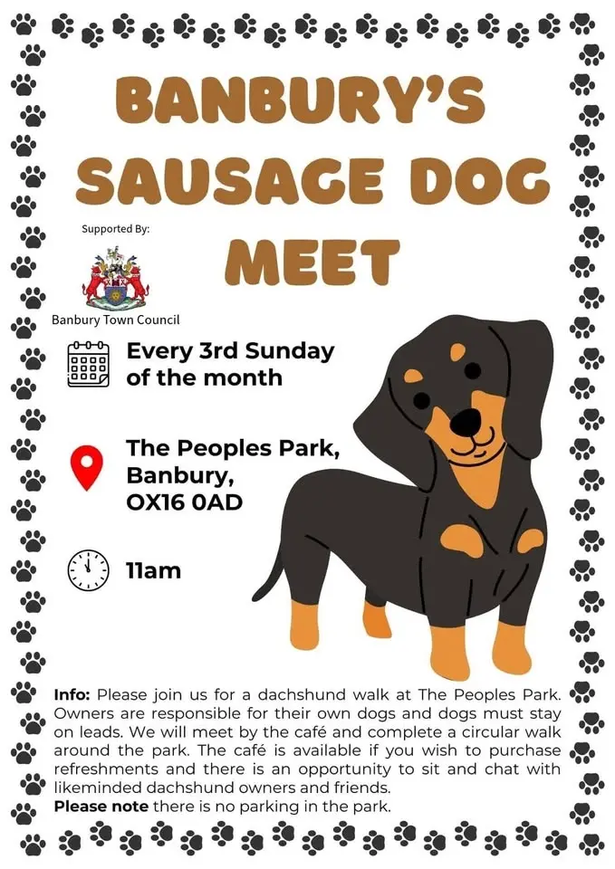 Banbury’s Sausage Dog Meet - 16th August 2026