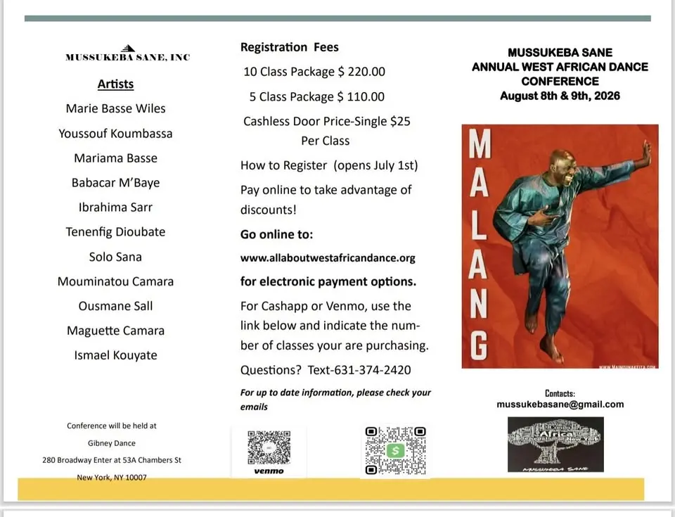 Mussukeba Sane Annual West African Dance Conference