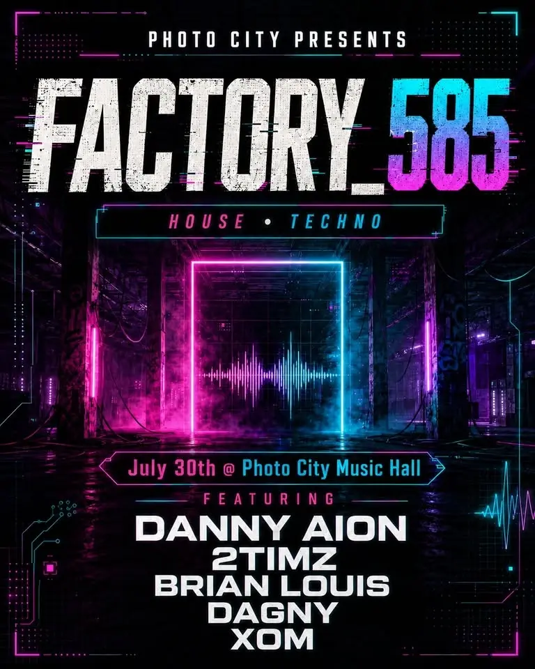 Factory_585 (house • techno) @ Photo City Music Hall