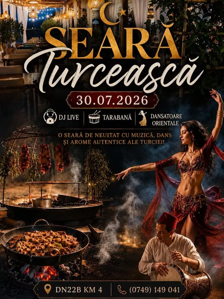 Seară Turcească la Grădina Pește și Vin
