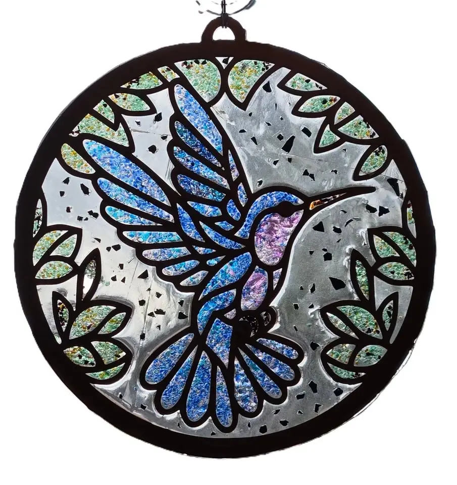 Pick your project Crushed Glass Suncatcher workshop Saturday, July 25th, at 10 am