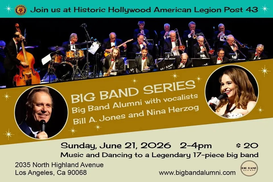 The Big Band Series: Bill A. Jones, Nina Herzog and the Big Band Alumni, Sunday, June 21, 2026