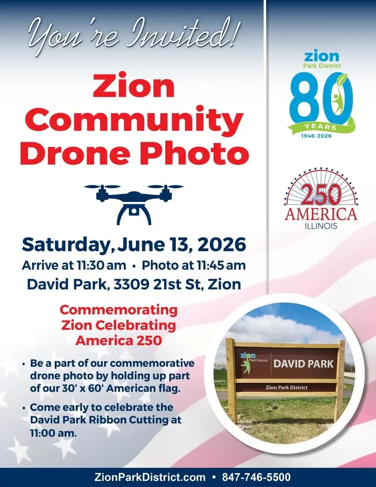Commemorative Drone Photo - Celebrating America 250