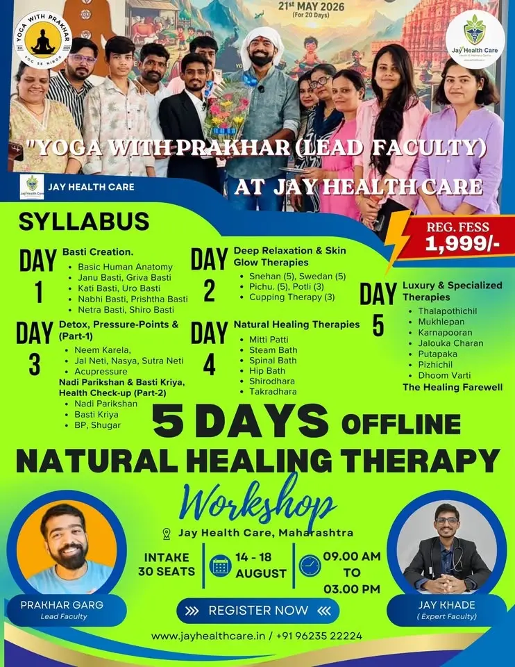 5 Days Natural Healing Therapy Workshop 