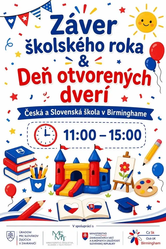 Záver školského roka & Deň otvorených dverí v Českej a Slovenskej škole v Birminghame