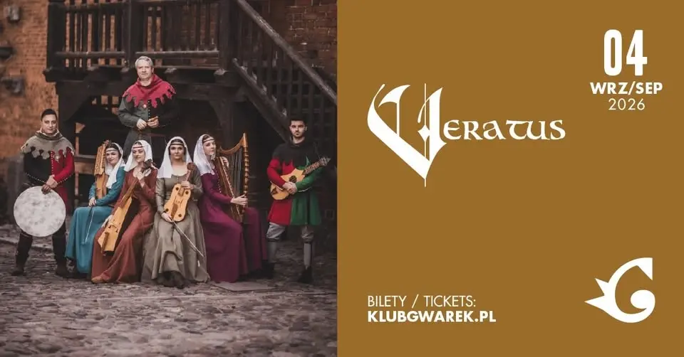 [NOWA DATA] Veratus - W kręgu średniowiecza | 04/09/2026 | Kraków, Klub Gwarek