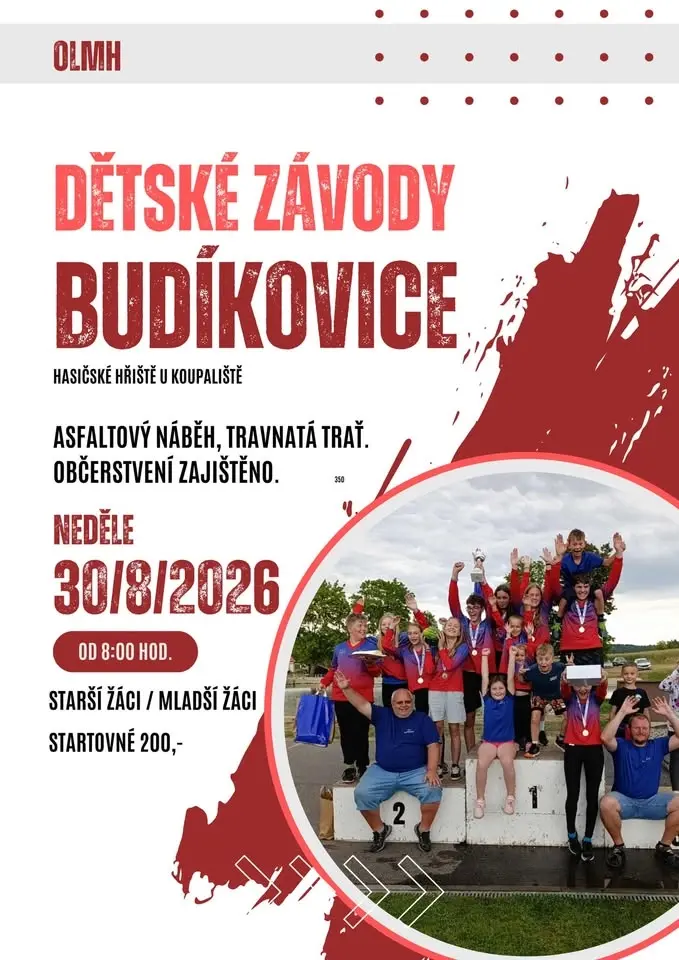 Hasičská soutěž v požárním utoku - OLMH Budíkovice 2026