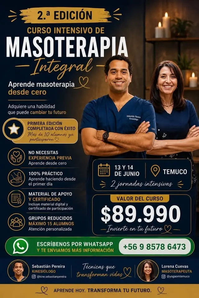 2ª versión Curso Masoterapia intensiva