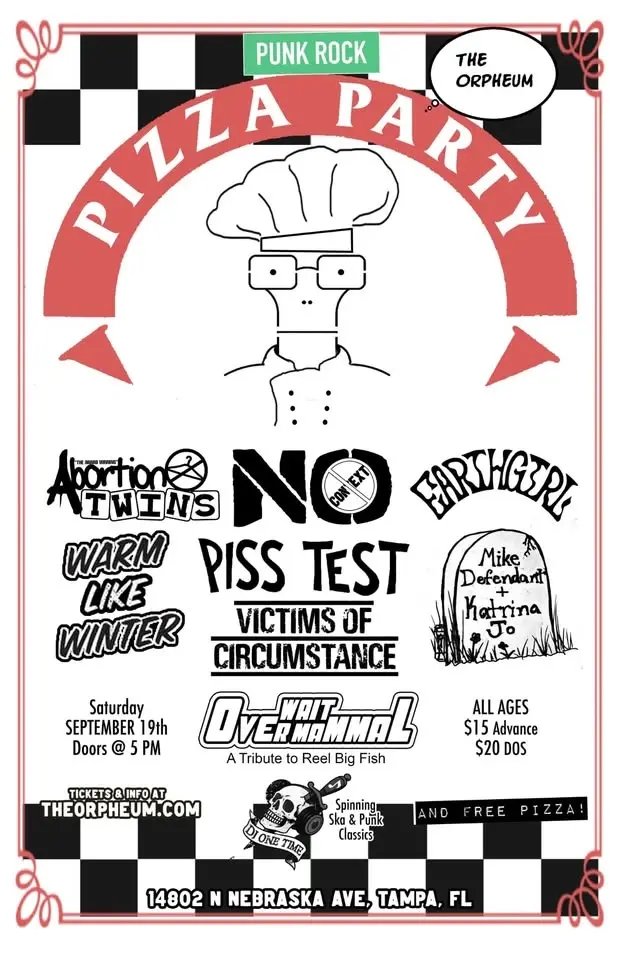 PUNK ROCK PIZZA PARTY AT THE ORPHEUM