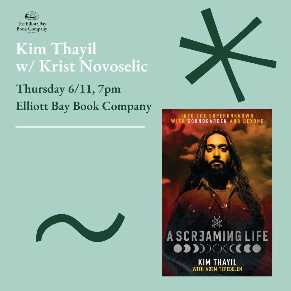 Soundgarden Guitarist Kim Thayil book event w/Krist Novoselic