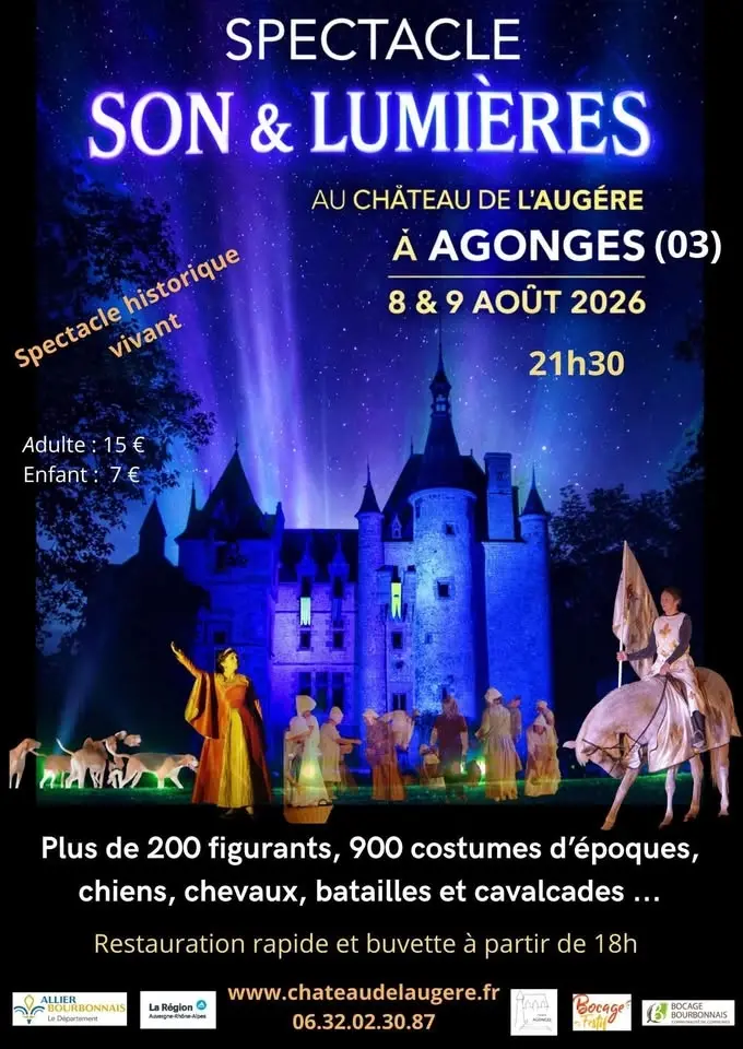Son et lumières du château de L'Augère 