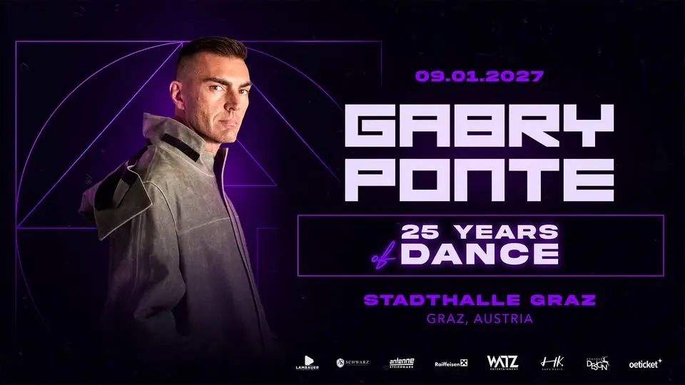 GABRY PONTE - 25 YEARS OF DANCE | 09.01.2027 | Stadthalle Graz
