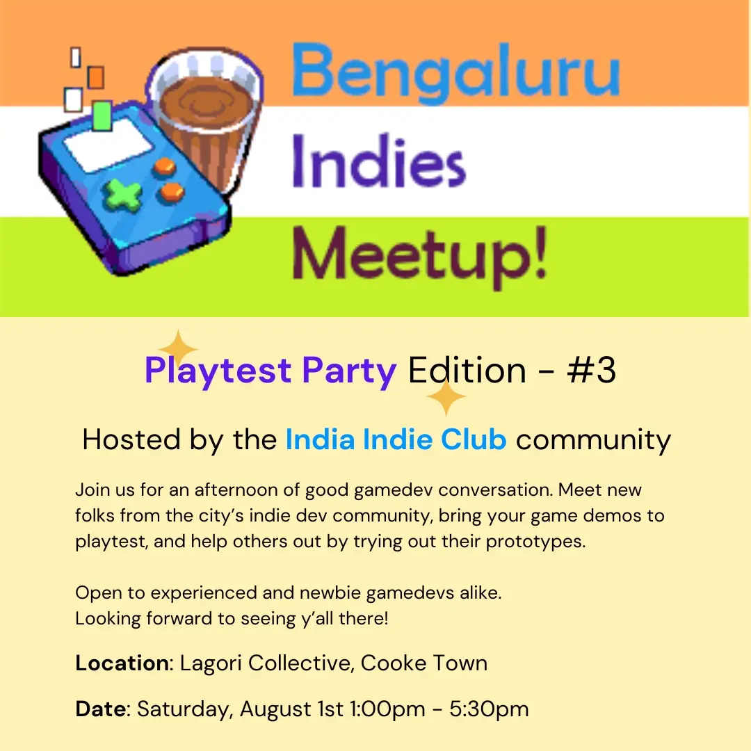 IIC: Bengaluru Indies Meetup - Playtest Party