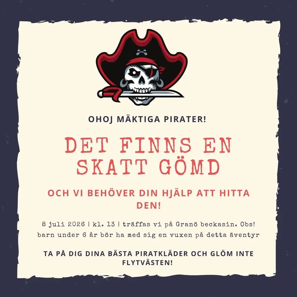 Skattjakt med pirater- ett äventyr för barn