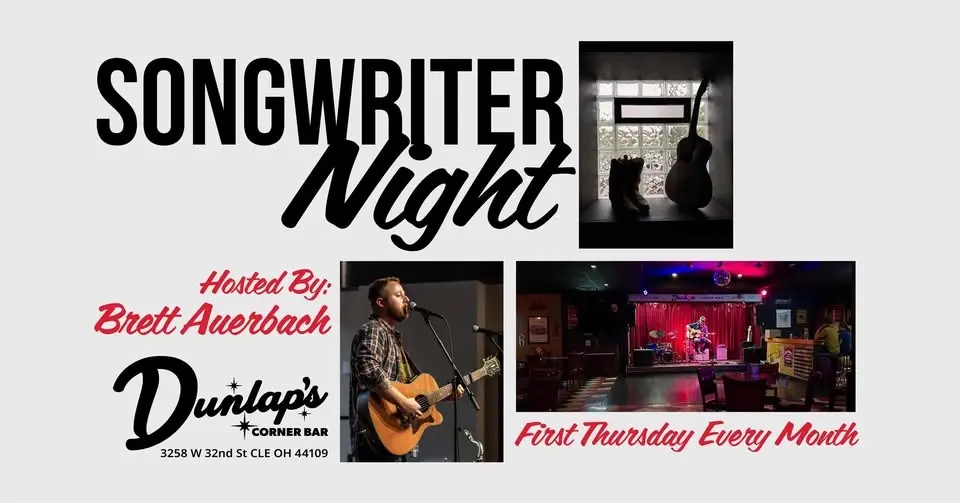 Songwriter Night Hosted by Brett Auerbach Live Music at Dunlap's
