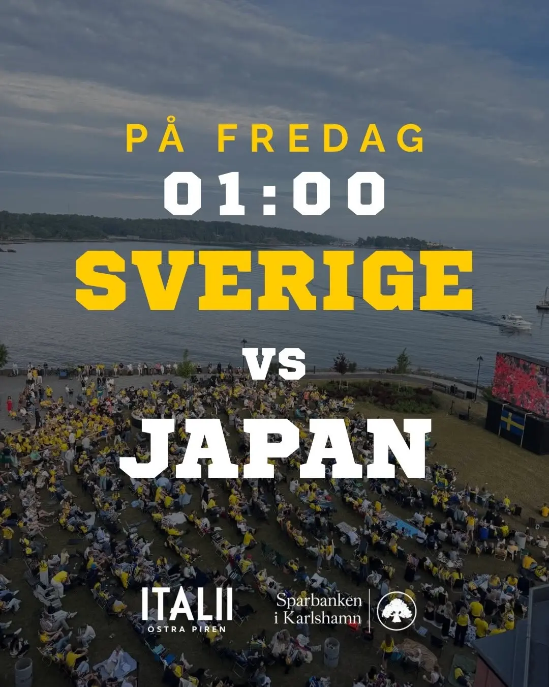 Sverige vs Japan – Storsläpp på Östra Piren