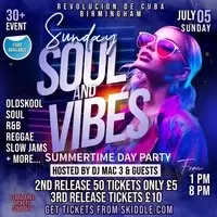 Sunday Soul & Vibes At Revolution De Cuba, Birmingham