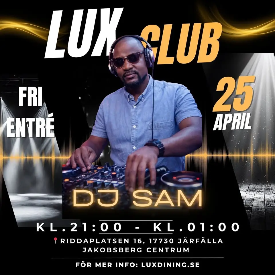 DJ SAM PÅ LUX CLUB 🪩🎧🔥