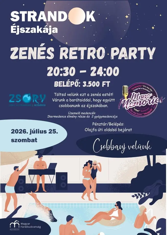 Strandok éjszakája a Zsóryban