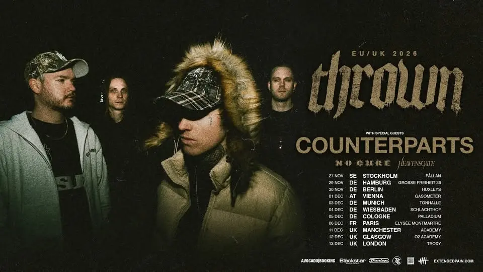 THROWN / With Special Guests: COUNTERPARTS / NO CURE / HEAVENSGATE • Schlachthof Wiesbaden