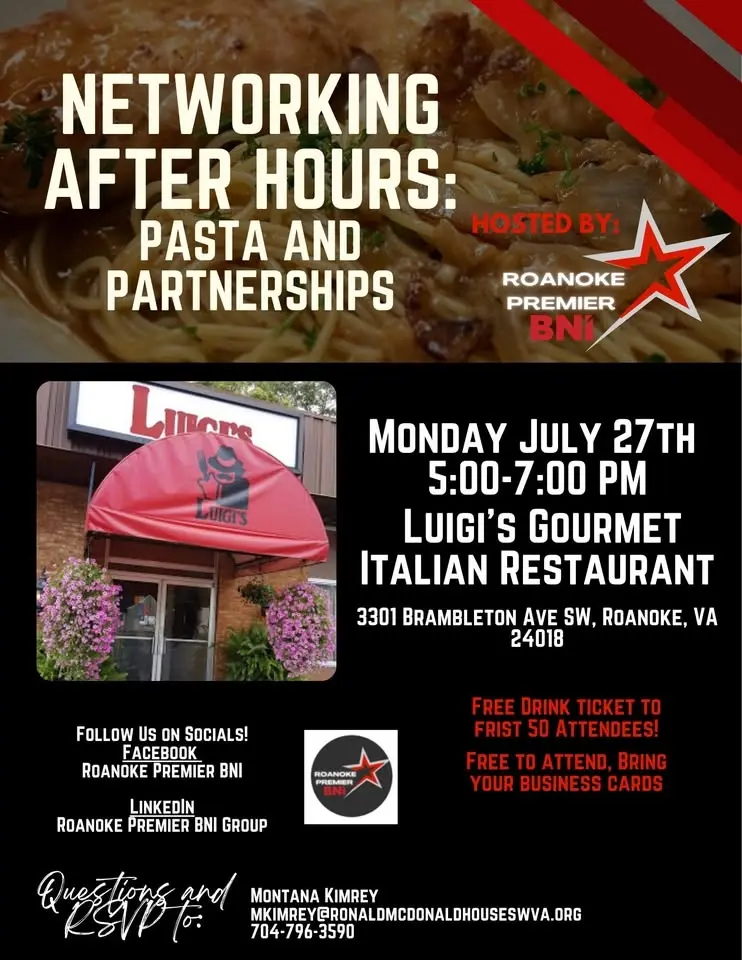 Networking After Hours: Pasta & Partnerships