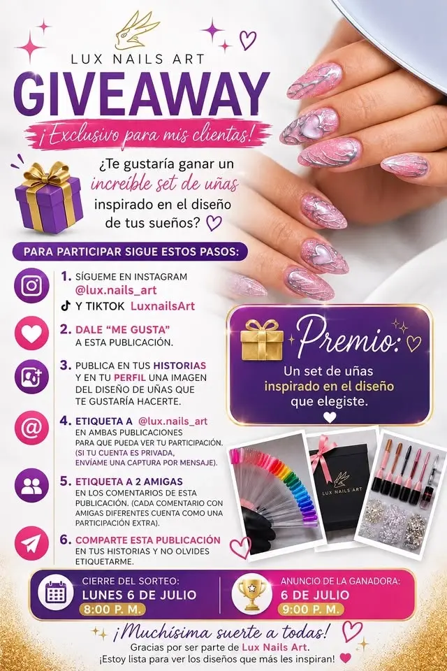 GIVEAWAY CON LUX💅