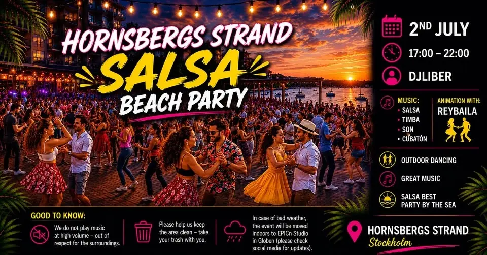 🌴Hornsbergs Strand SALSA BEACH PARTY 🌴