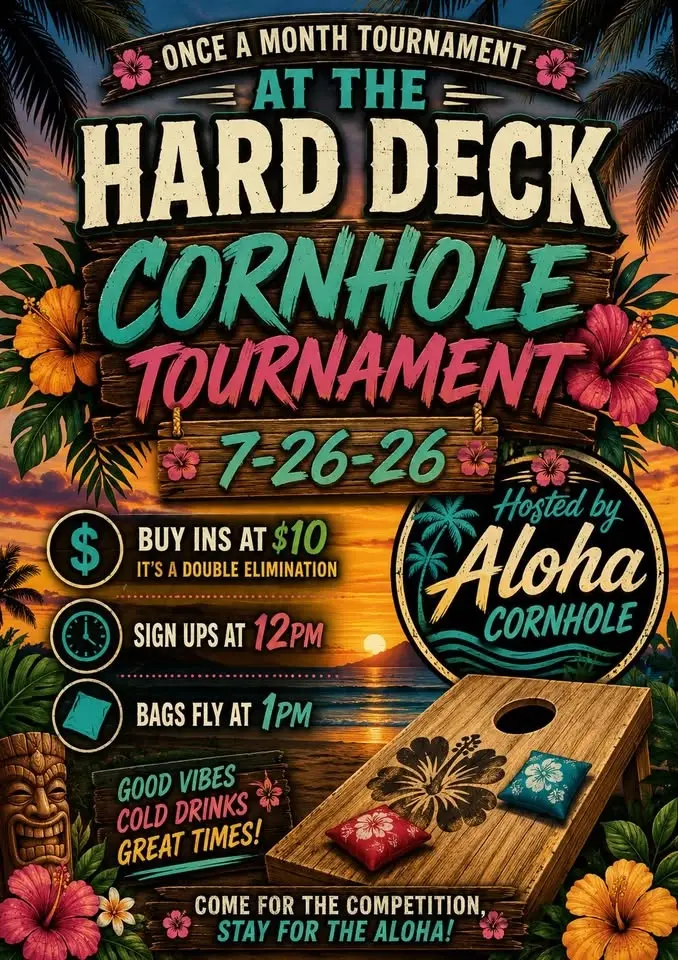 Aloha Corhole Tournament (Sun)